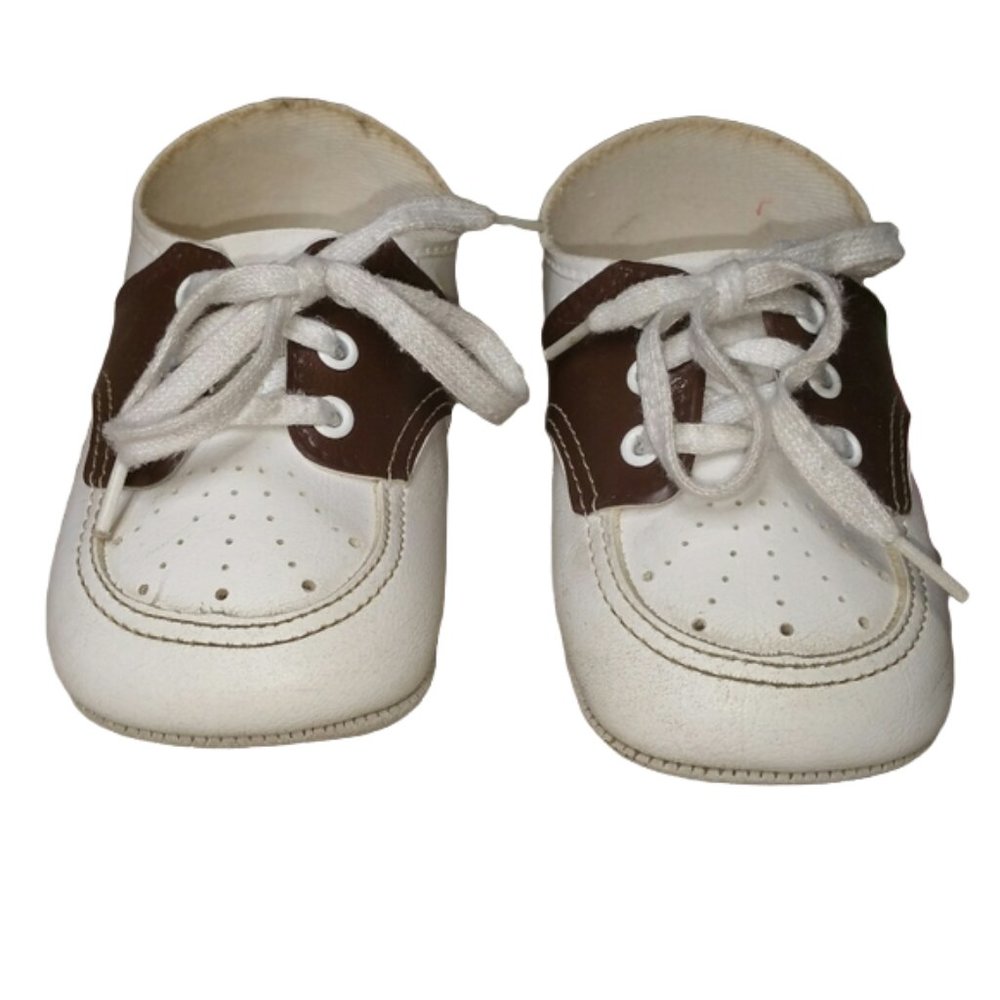 Vintage Brown & White Saddle Shoes Baby